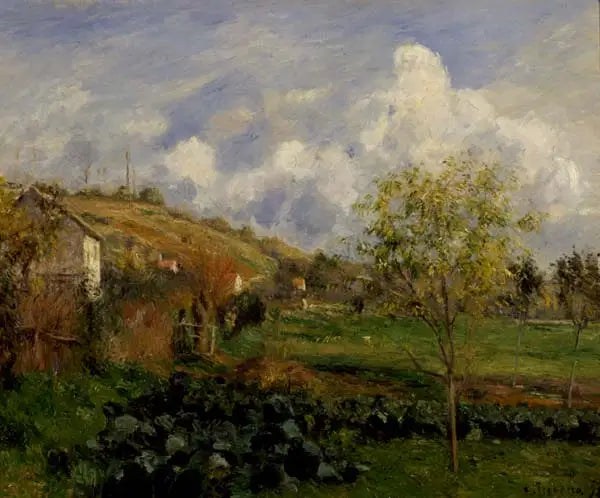 Maisema Pontoisen lähellä - Camille Pissarro