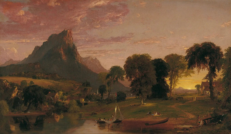 Maisema Sherburnen lähellä, Chenango County, New York - Jasper Francis Cropsey
