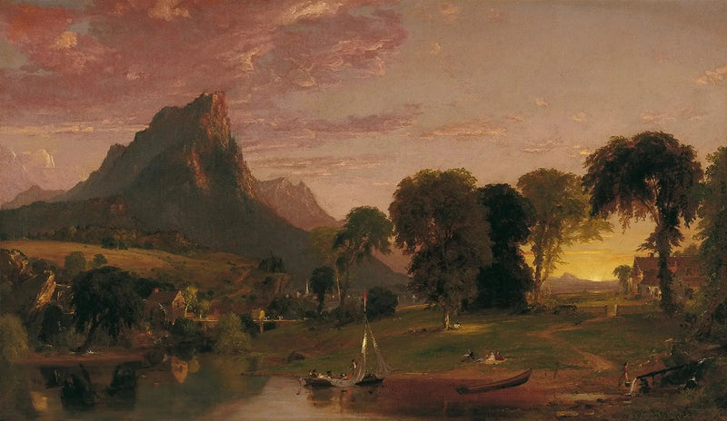 Maisema Sherburnen lähellä, Chenango County, New York - Jasper Francis Cropsey