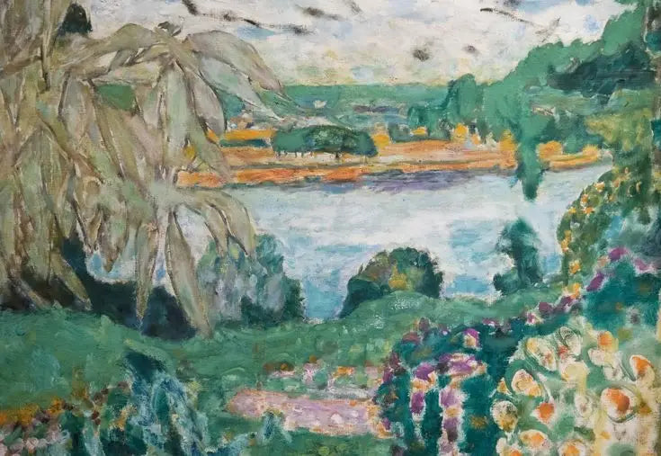 Maisema Vernonin lähellä - Pierre Bonnard