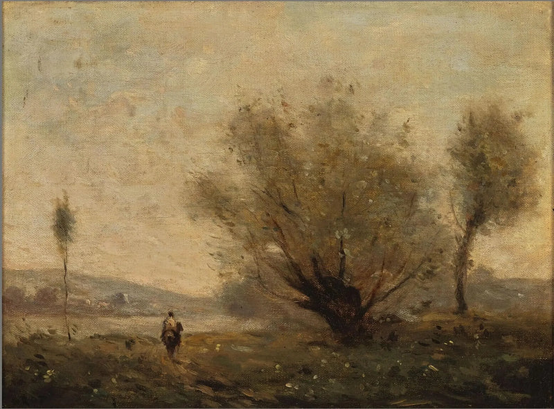 Maisema lähellä Ville d'Avrayta - Jean-Baptiste Camille Corot