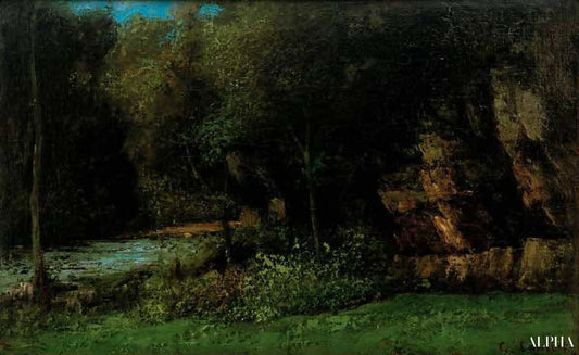 Paysage près d'Ornans - Gustave Courbet - Reproductions de tableaux et peintures haut de gamme