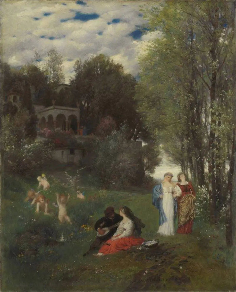 Ihanteellinen keväinen maisema - Arnold Böcklin