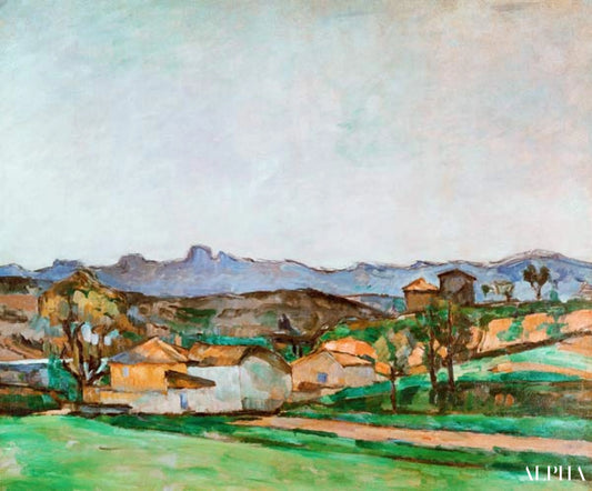 Paysage provençale - Paul Cézanne - Reproductions de tableaux et peintures haut de gamme