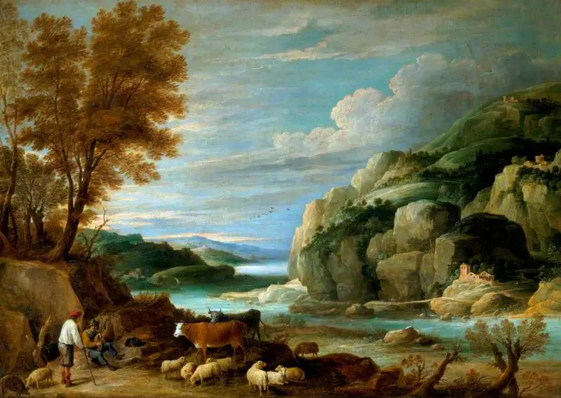Kallioinen maisema hahmoilla - David Teniers nuorempi