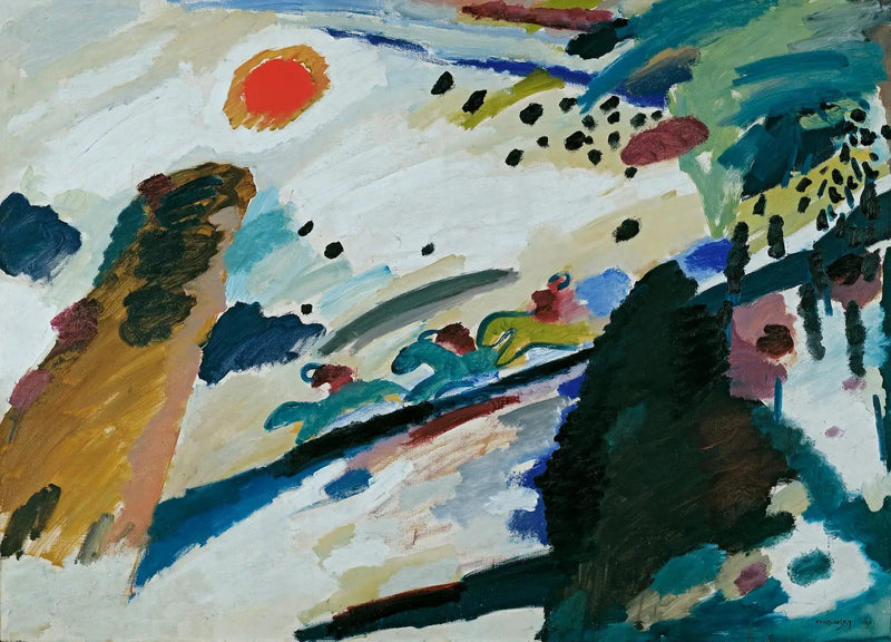 Romanttinen maisema - Vassily Kandinsky