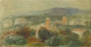 Maisema, Saint-Paul de Vence - Pierre-Auguste Renoir