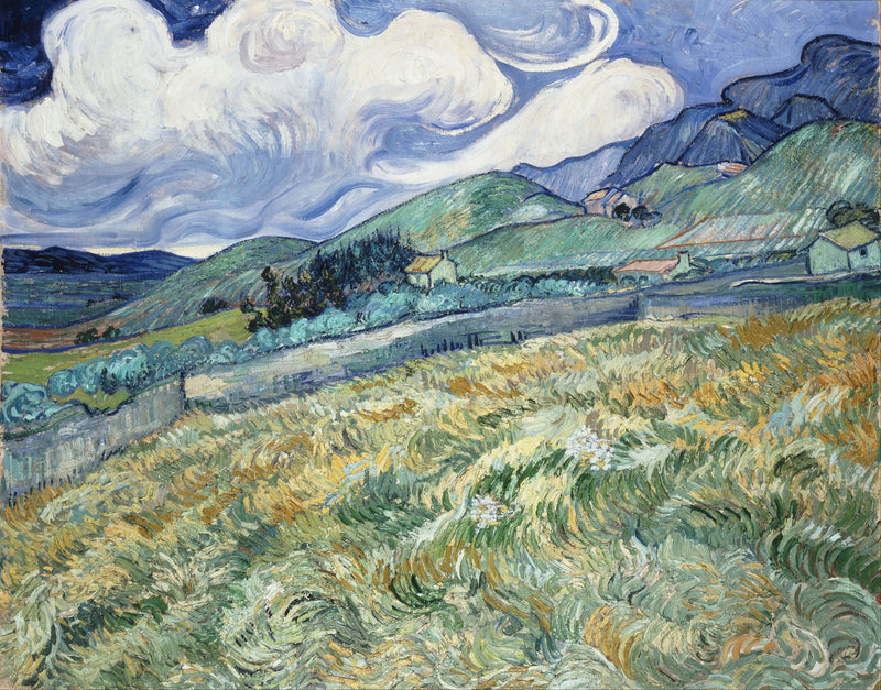Vuoristomaisema Saint-Paulin sairaalan takana - Vincent van Gogh