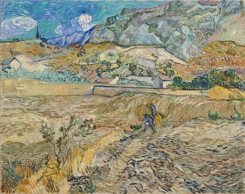 Maisema Saint-Rémyssä - Vincent van Gogh