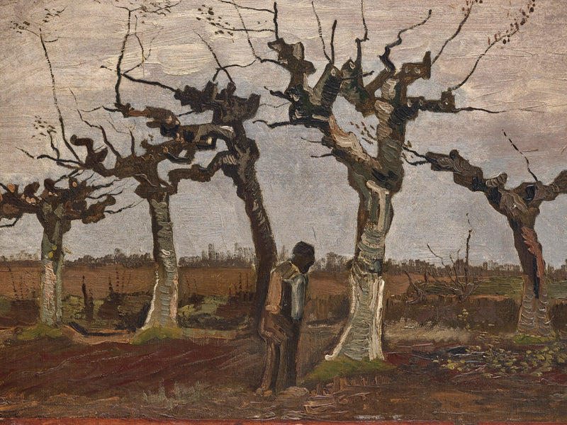 Maisemakuva pähkinäpensaineen - Vincent van Gogh
