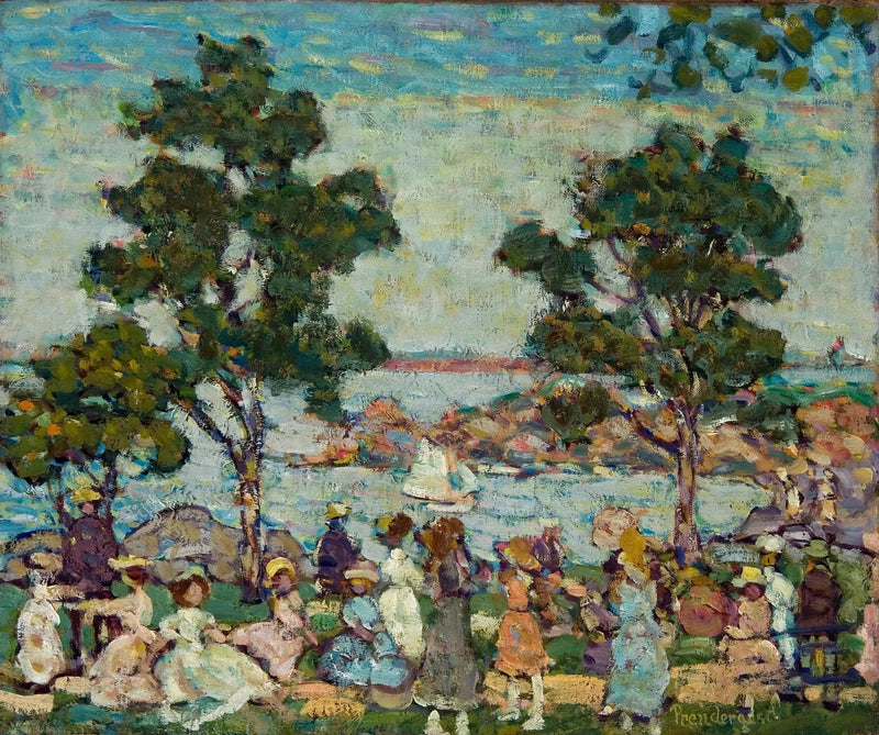 Maisemakuva (puistomaisema) - Maurice Prendergast