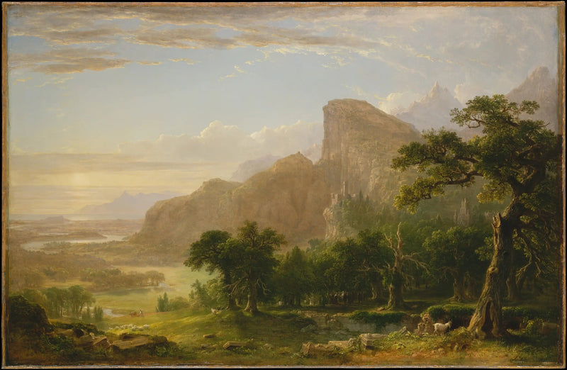 Maisemakuva — « Thanatopsis » - Asher Brown Durand - Maalausreproduktionen