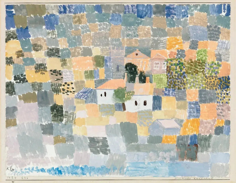 Sicilian maisema (Sicilische Landschaft) - Paul Klee