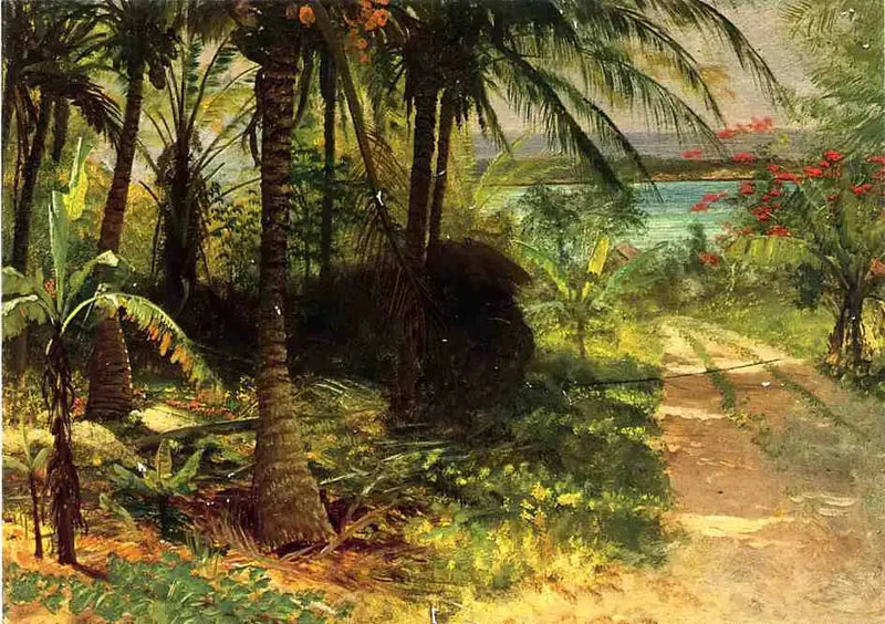 Trooppinen maisema - Albert Bierstadt