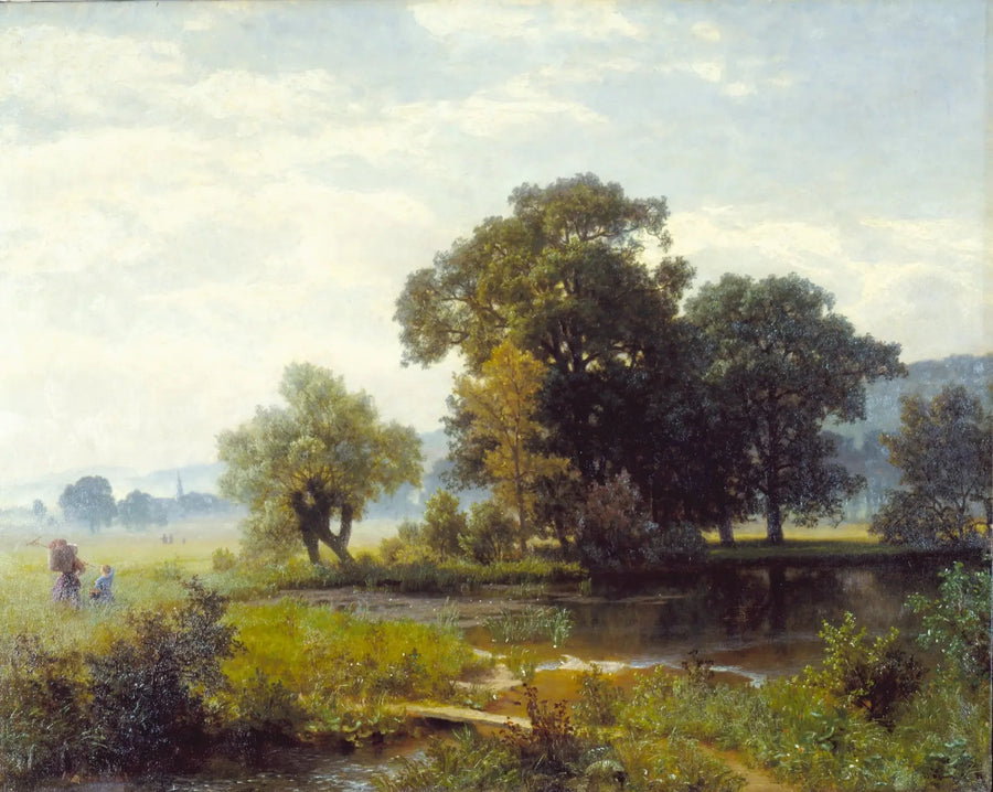Länsi-Preussin maisema - Albert Bierstadt