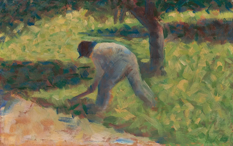 Maanviljelijä lapion kanssa - Georges Seurat