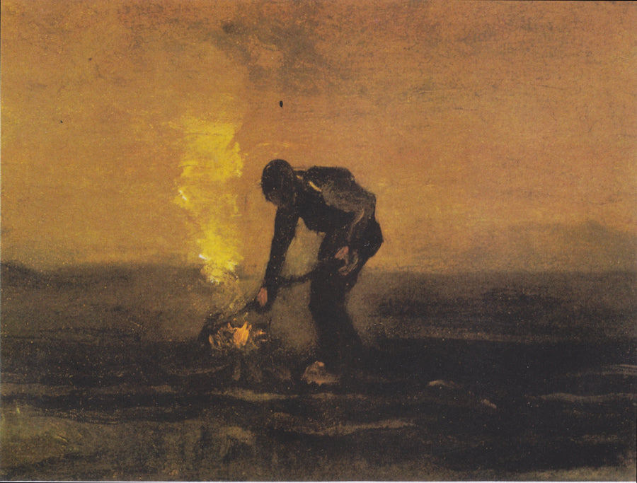Polttava maanviljelijä rikkaruohoja - Vincent van Gogh