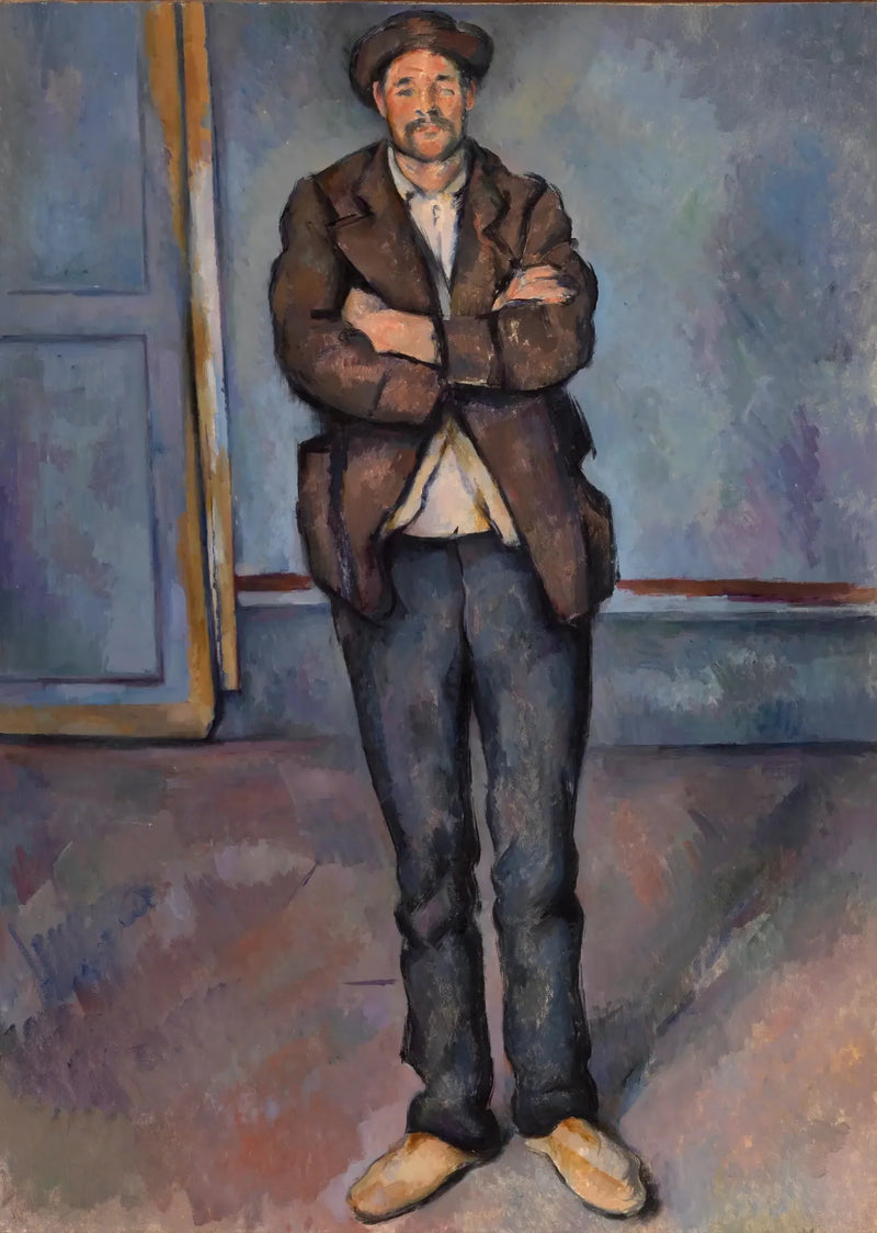 Seisova maanviljelijä, kädet ristissä Seisova maanviljelijä, kädet ristissä - Paul Cézanne