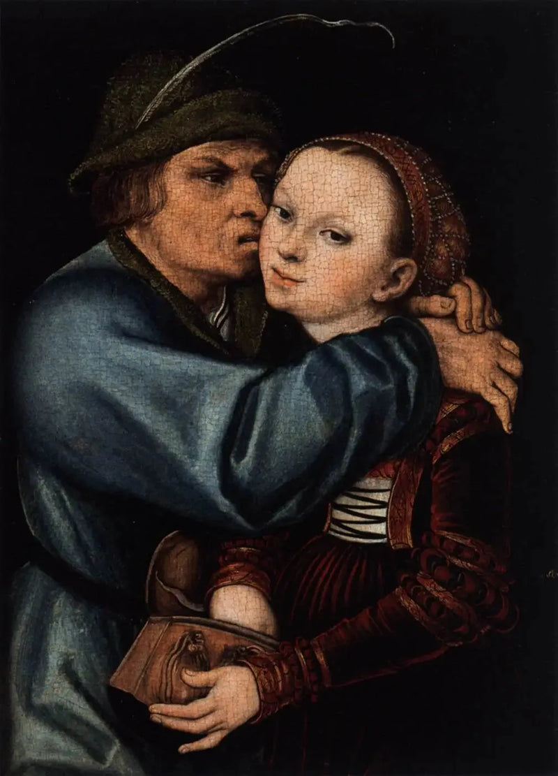 Maanviljelijä ja prostituoitu - Lucas Cranach vanhempi