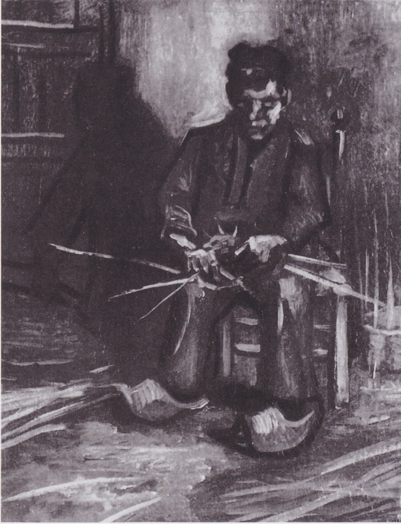 Viljelijä, joka valmistaa koria - Vincent van Gogh