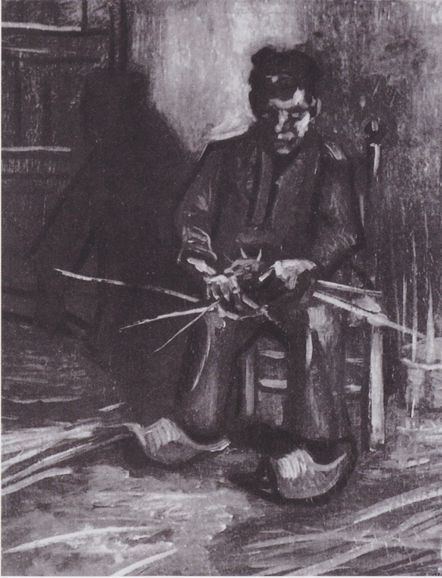 Viljelijä, joka valmistaa koria - Vincent van Gogh