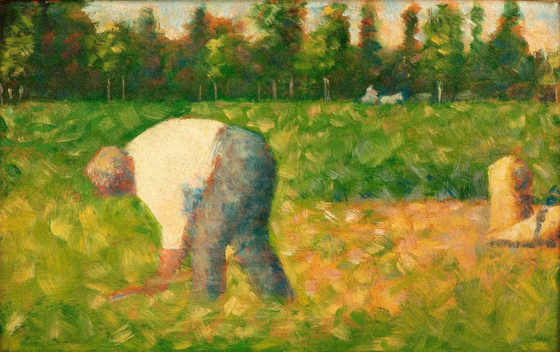 Työläinen työskentelee - Georges Seurat