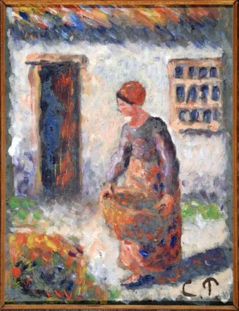 Maalaistyttö tyyliin - Camille Pissarro