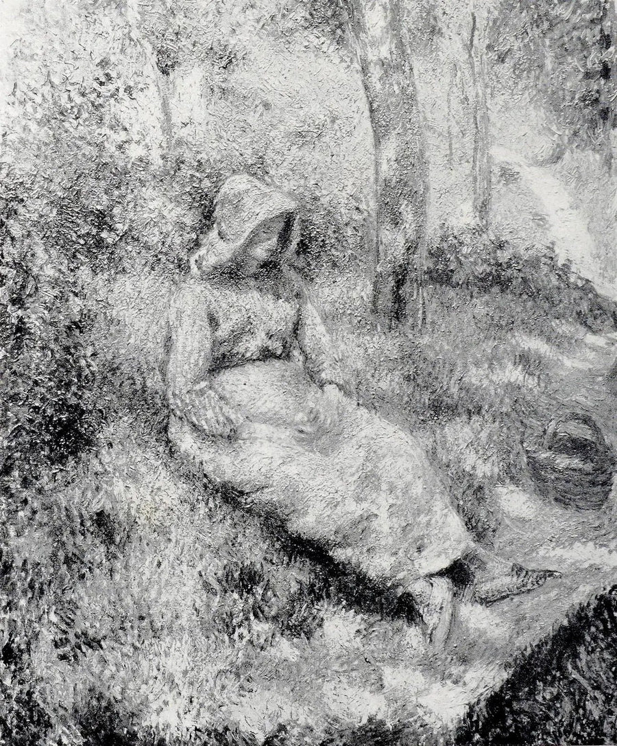 Istuva maatyöläinen - Camille Pissarro