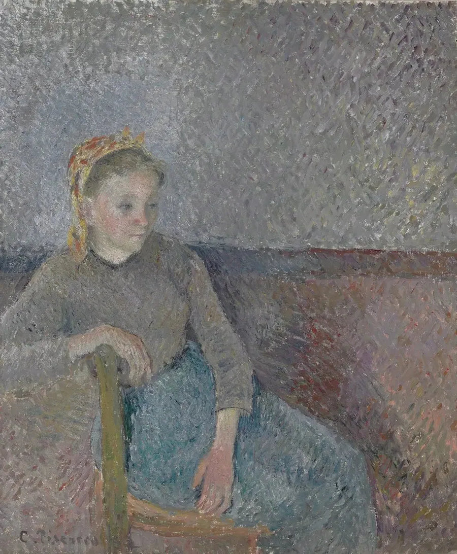 Istuva maatyöläinen - Camille Pissarro