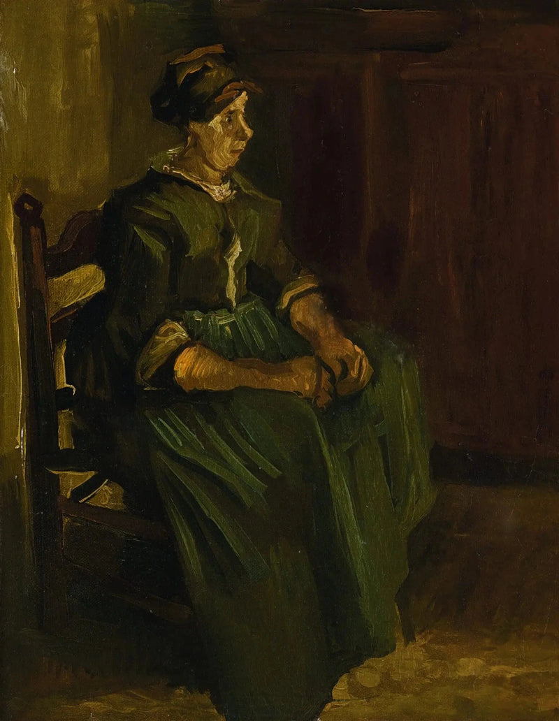Maatilatar istuu tuolilla - Vincent van Gogh