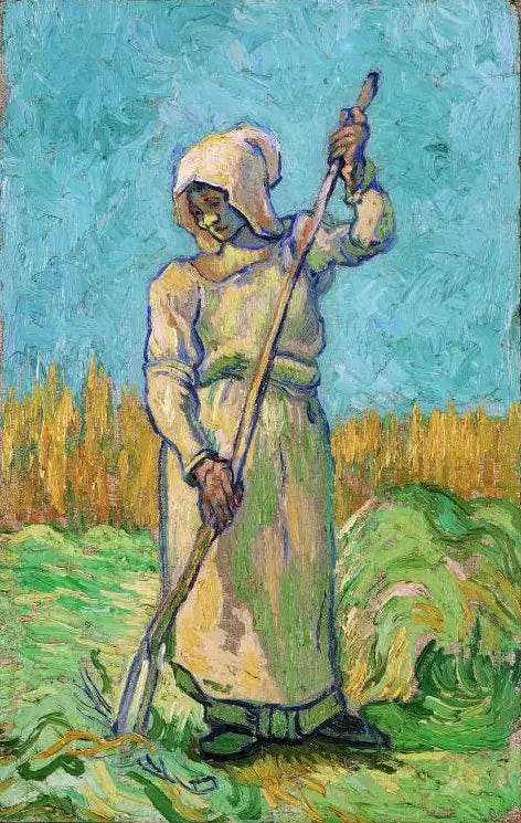 Maalaisnainen haravan kanssa (Millet'n mukaan) - Vincent van Gogh