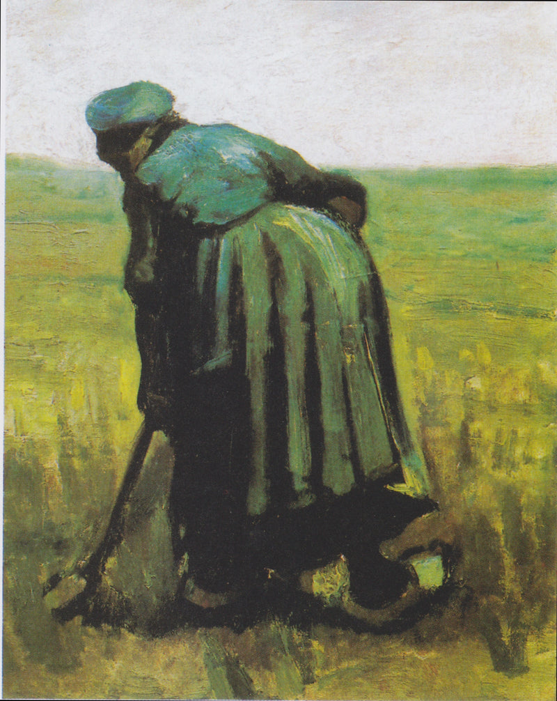 Nainen lapion kanssa, näkymä takaa - Vincent van Gogh