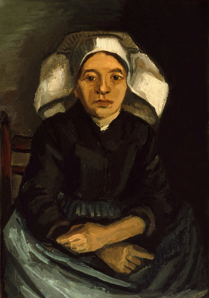 Maalaisnainen, puolikuvassa, istuva - Vincent van Gogh