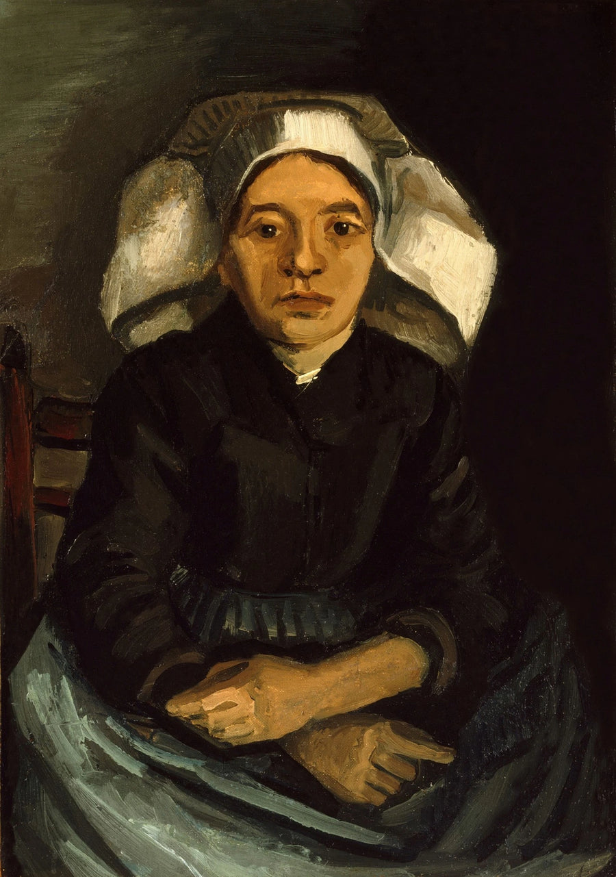 Maalaisnainen, puolikuvassa, istuva - Vincent van Gogh