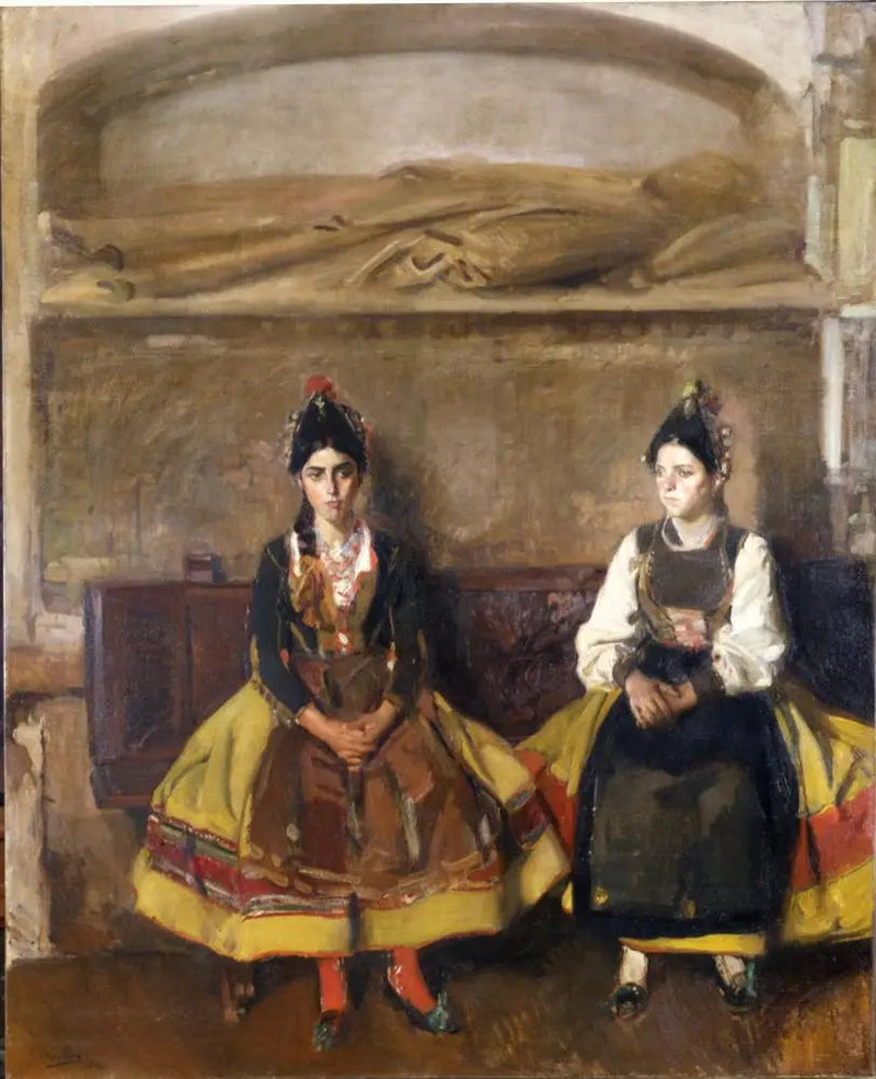 Segovian Maalaisnaiset (Kuvastava Espanja, Segovia) - Joaquín Sorolla