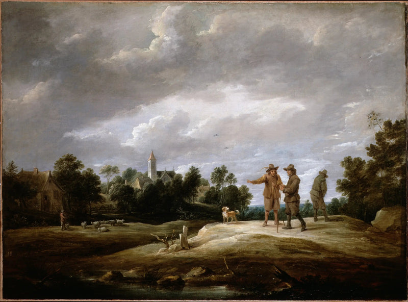 Puhuttelevat maanviljelijät - David Teniers nuorempi