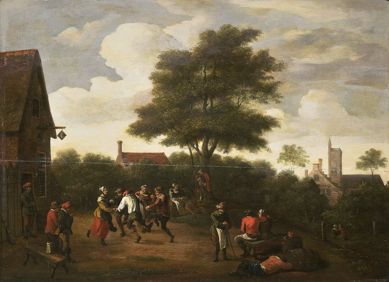 Maanviljelijät tanssivat - David Teniers nuorempi