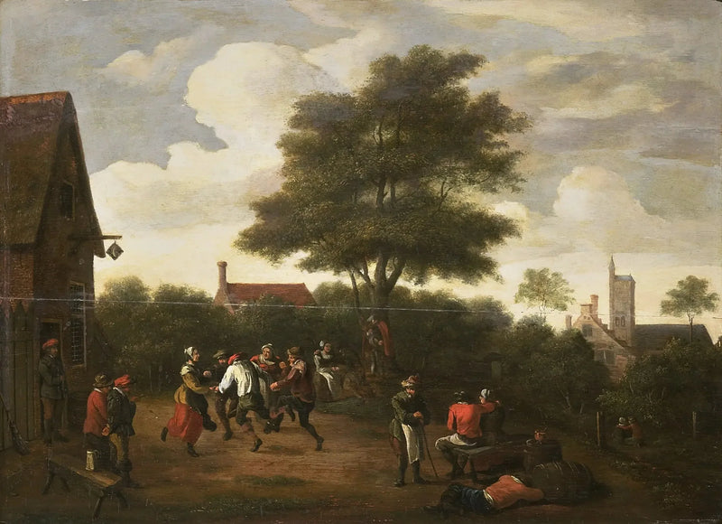 Maanviljelijät tanssivat - David Teniers nuorempi