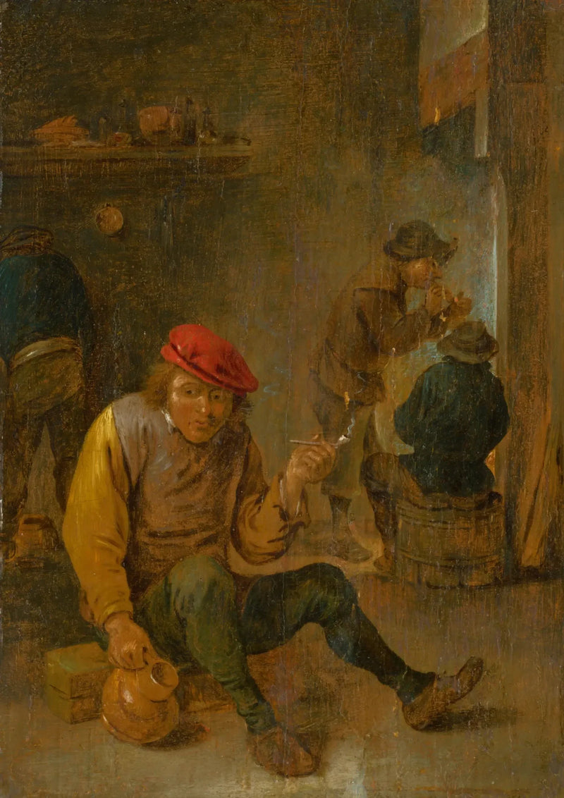 Maatalaiset tupakoijat (piippu tupakoijat) - David Teniers nuorempi