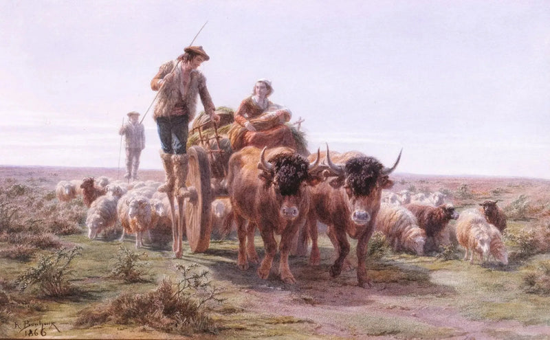 Maalaiskyläläiset menossa markkinoille - Rosa Bonheur