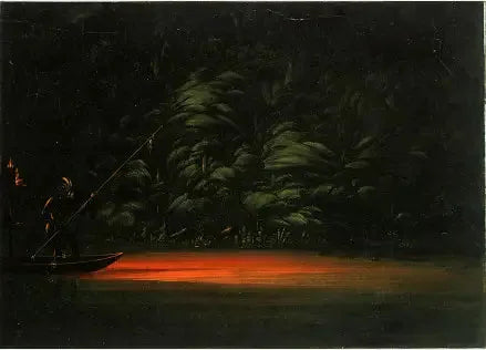 Hehkujen kalastus Amazonilla - George Catlin