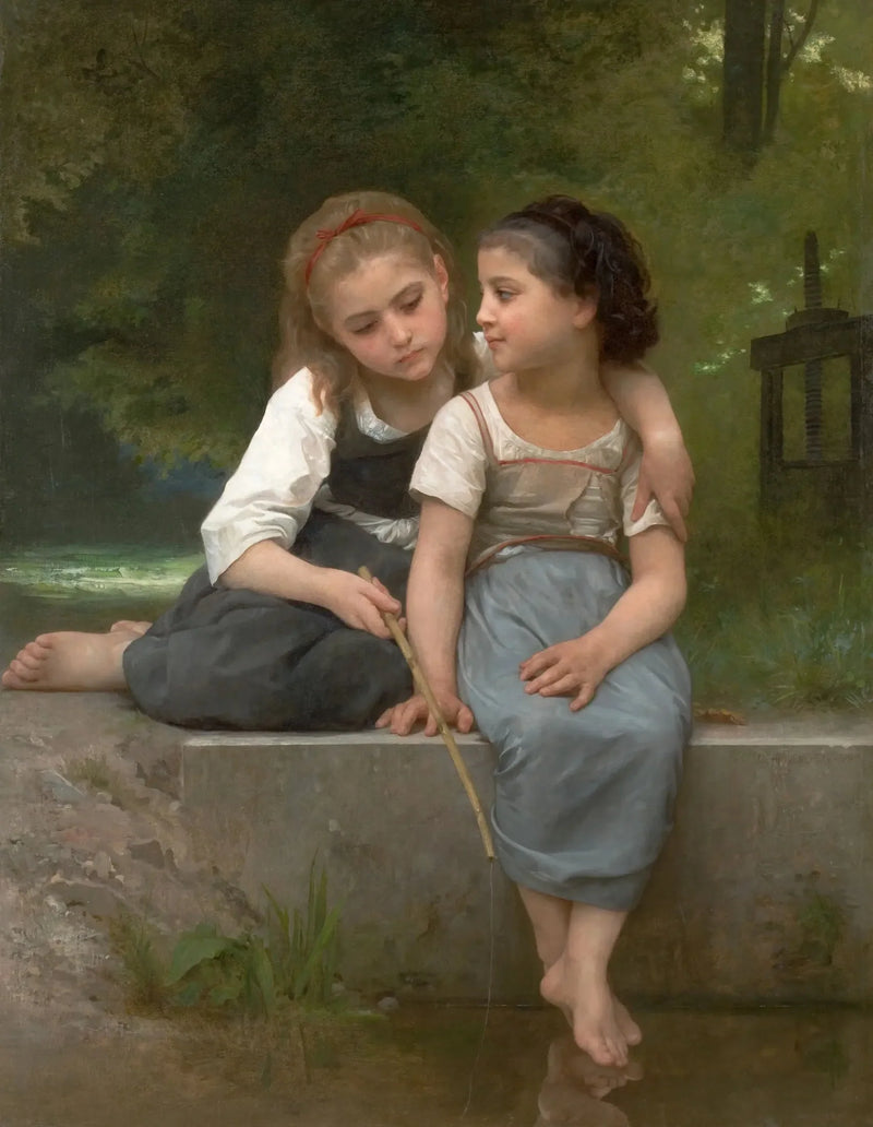 Sammakoiden pyydystäminen - Bouguereau