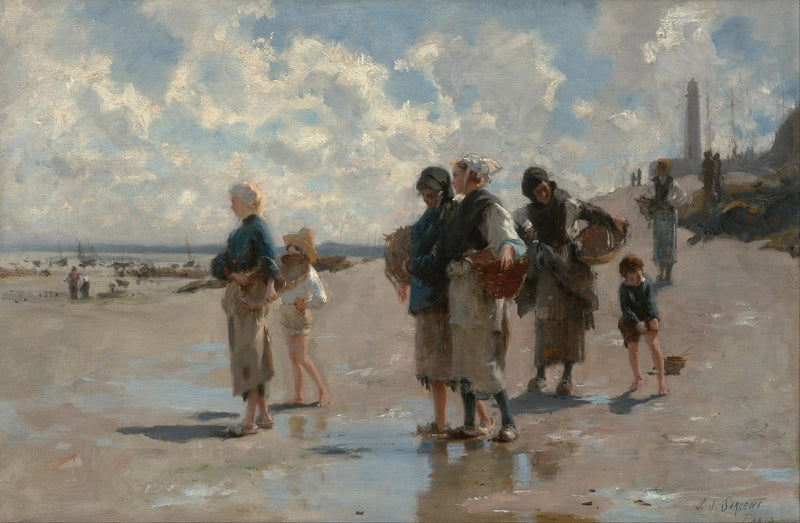 Oyster fishing in Cancale - John Singer Sargent