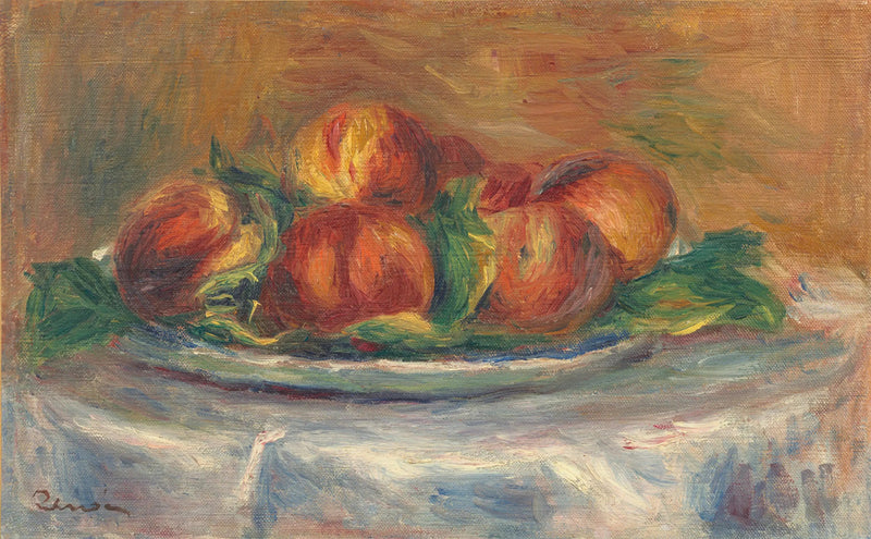 Persikoita lautasella - Pierre-Auguste Renoir
