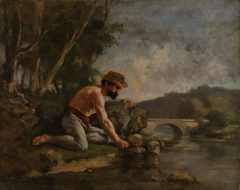 Kalastaja linjalla - Gustave Courbet