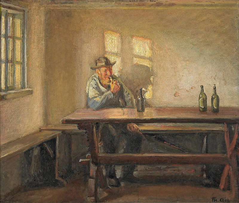 Kalastaja Bründumin kaupassa. - Michael Peter Ancher