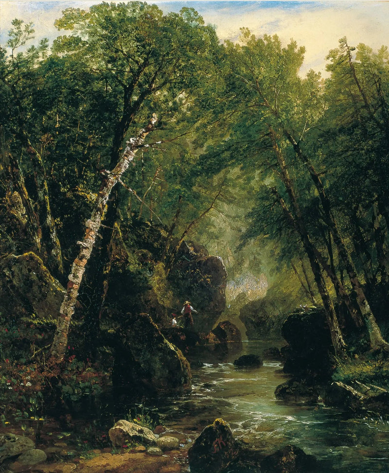 Taimenpyytäjä - John Frederick Kensett
