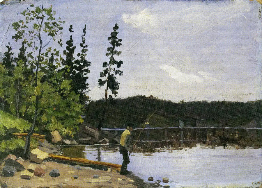 Kalastaja veden äärellä - Edvard Munch