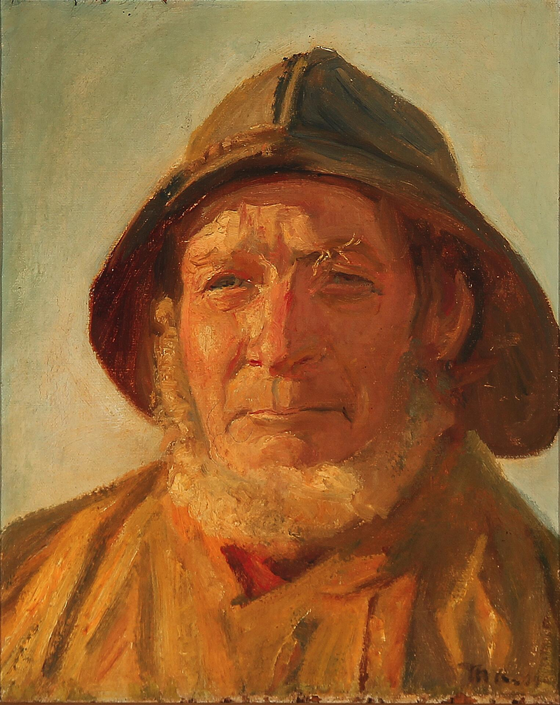 Kalastaja iltapäivän auringossa. -Michael Peter Ancher