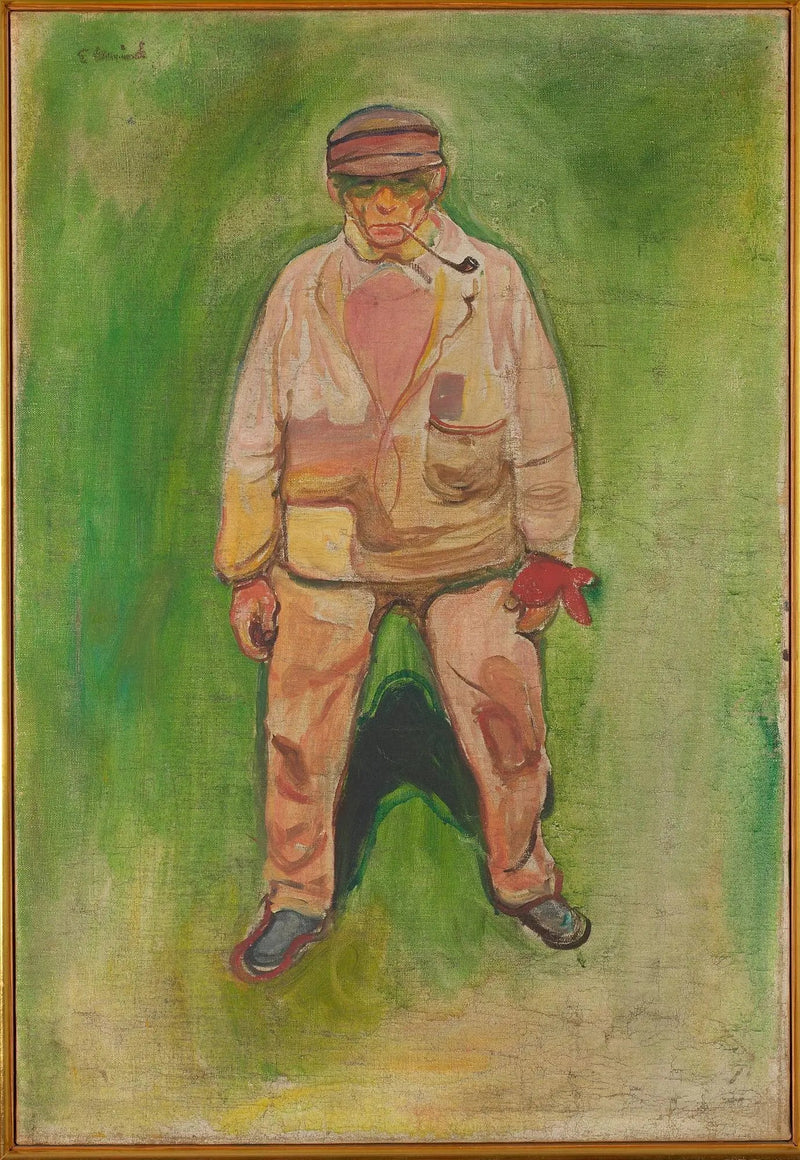 Kalastaja vihreällä niityllä - Edvard Munch